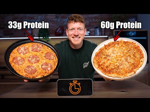 PROTEIN PIZZA schneller fertig als TIEFKÜHL PIZZA! (Du hast alle Zutaten zu Hause)
