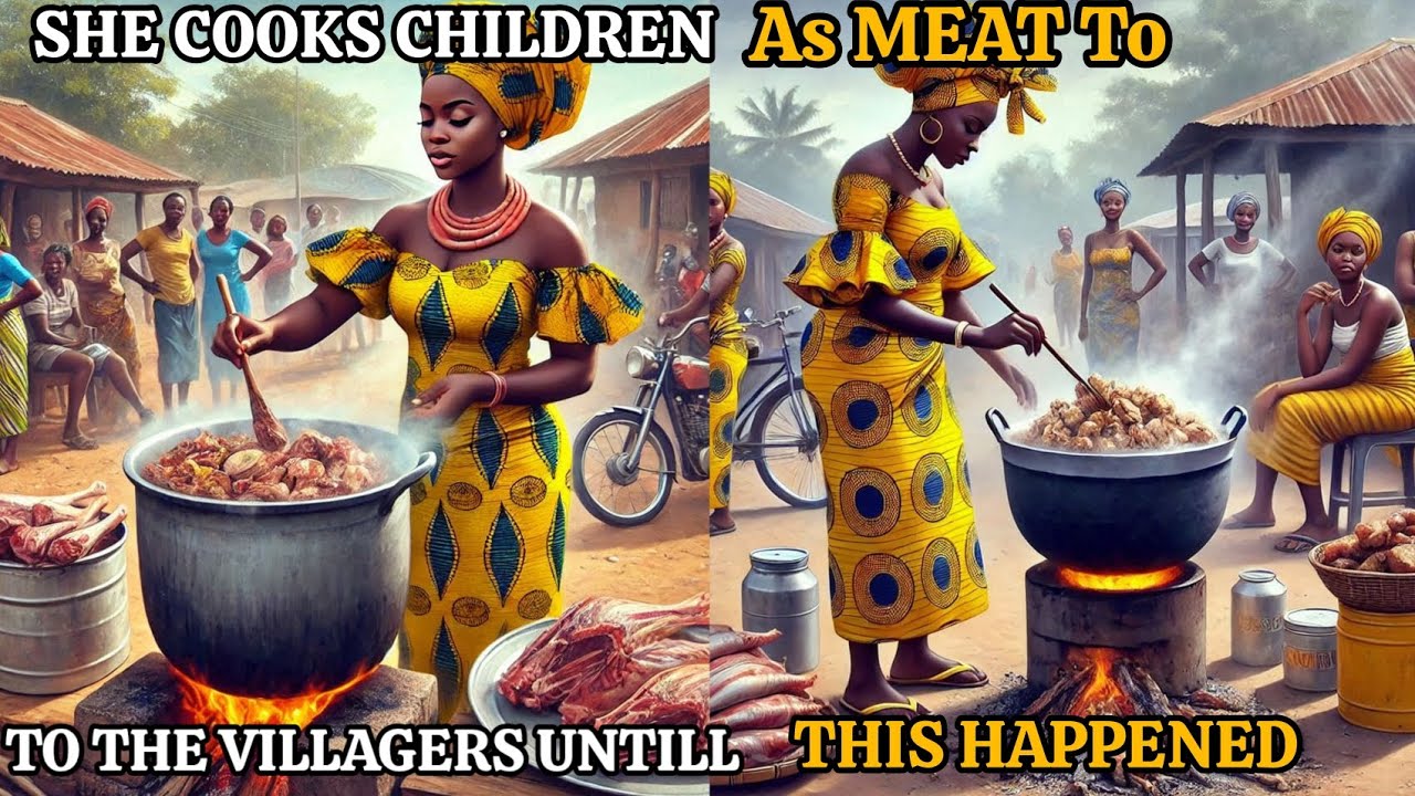 SHE COOKS CHILDREN AS MEAT TO THE VILLAGERS UNTILL THIS HAPPENED #africanfolktales #tales #movie