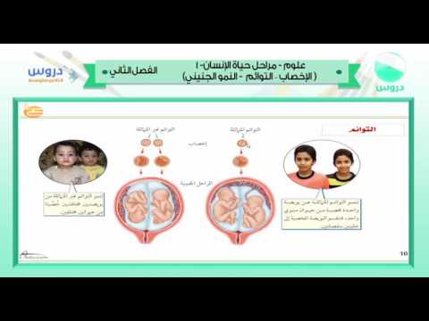 الثاني المتوسط | الفصل الدراسي الثاني 1438 | علوم | مراحل حياة الانسان -1