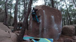 Video thumbnail de Doble vira, 6a+. Albarracín