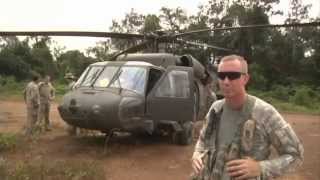 preview picture of video 'LIBERIA!  U.S. Army Iron Knights Refuel Helicopters Using Fat Cow system'