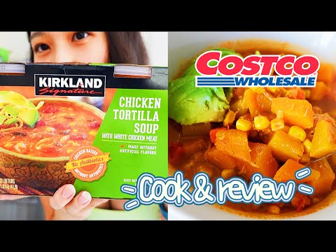 Costco Chicken Tortilla Soup fall recipe| Costco Kirkland signature chicken tortilla soup for fall