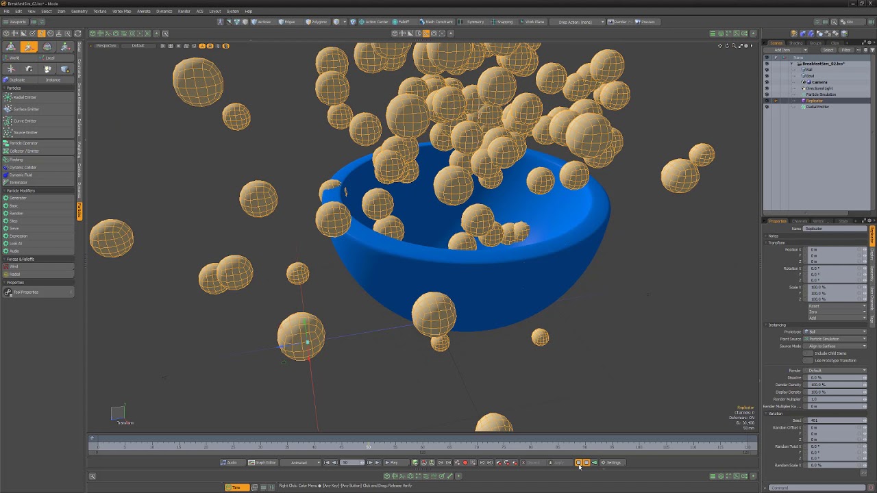 Modo Essentials Bonus - Particles Dynamics