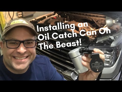 2020-2021 GMC 2500 6.6 liter gas engine oil catch can install. JLT oils separator Now J&L OSC