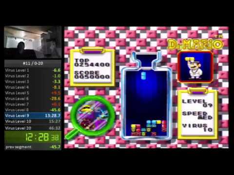SNES - Dr. Mario (0-20 Speedrun) - 45:43