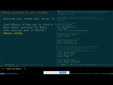 Managing Email in Emacs with mu4e