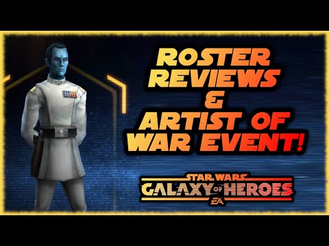 SWGOH Roster Reviews & Thrawn Event LIVE!
