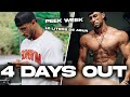 MI FÍSICO a 4 días de competir PEEK WEEK | Entreno de descarga | IFBB PRO MP YAMAMOTO PRO CUP