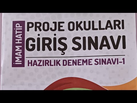 Proje ortaokullarına giriş deneme sınavı-1 soru çözümleri