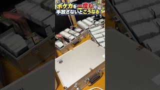 ポケカを1度も手放さないとこうなります…。5000枚収納できるトランクが。。。