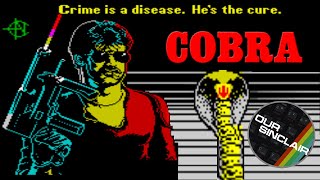 Crime is a disease...COBRA is the CURE!  It's COBRA for the ZX Spectrum on Our Sinclair!
