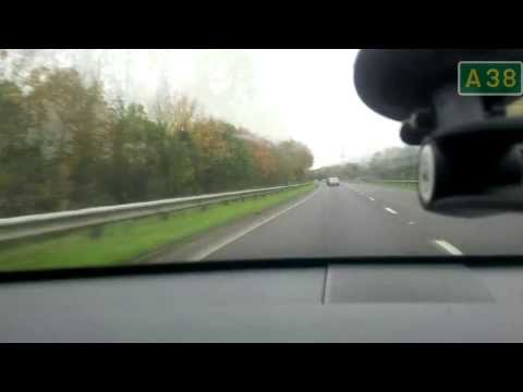 Drivecam: Plymouth to Exeter via A38 Time Lapse