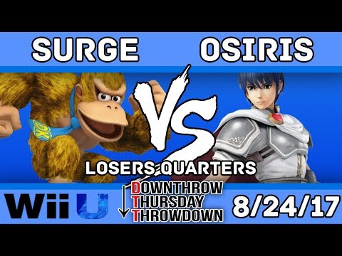 DTT #43 - Surge (DK, Fox) VS. Osiris (Marth) - SSB4 Losers Quarters - Smash for Wii U
