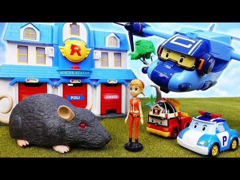 A Giant Rat Is Here~! Robocar Poli, It's A Rescue Mission - ToyMart TV
