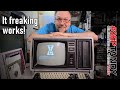 The left-for-dead TRS-80 Model II is finally repaired and working!