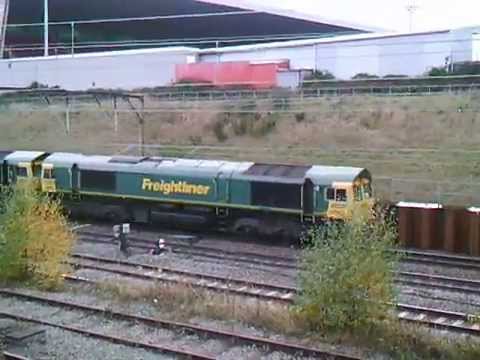 FL Convoy 66952, 66595. 66607, 66615 working Crewe Bas Hall to Carlisle N.Y 01/11/2014