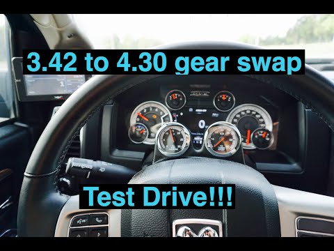 Ram 2500 Gear swap 3.42 to 4.30.