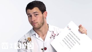 Nick Jonas Answers the Web's Most Searched Questions | WIRED