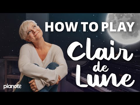 “Clair de Lune” Easy Sheet Music & Piano Tutorial – Free Piano Lessons Online | The Note | Pianote