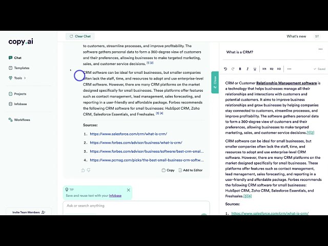 Copy.ai Screenshot [05:20] - Video Keyframe Teardown