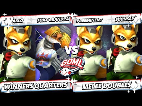 GOML 2025 - Foxy Grandpa & Aklo Vs. Preeminent & Soonsay - Smash Melee - SSBM