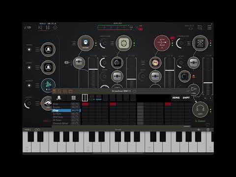 Rain Dance ☮️ 🙂 iPad AUv3 MIDI Drum Sequencer Octachron jam with Aum, Atom, ModelD, Popsicleeffects
