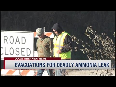Ammonia leads to evacuation