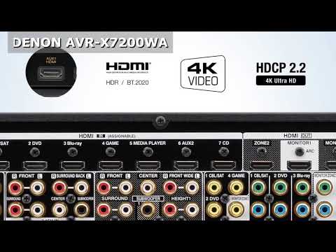 DENON AVR X7200WA 9 2 Channel 4K receiver features