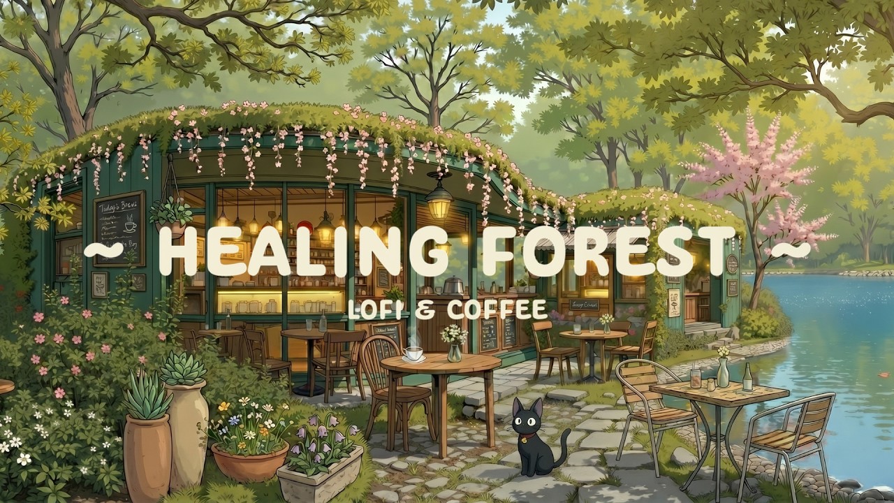 Healing Forest ☕ Coffee Chilling with Better Mood Day or Study & Work 🌼 Lofi Hip Hop - Chill Mix