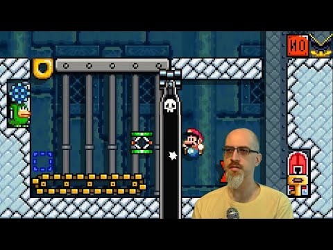 Behind Bars #TowerEscape by Donkeymint / 612-6FB-7DG / Mario Maker 2 Puzzle solution