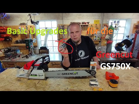 Greencut GS750X Teil2 - Basic Upgrades, Verbesserungem mit 372XP Teilen & Stihl RS Vollmeißel Kette
