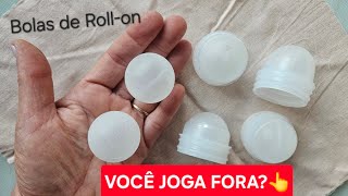 RECICLE c/ Criatividade e Utilidade | IDEIAS c/ Bolas de Desodorante ROLL-ON Faça Você mesmo 