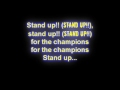 Right Said Fred Stand Up For The Champions Lyrics 1