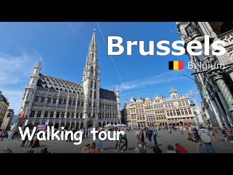 Bruxelas, Bélgica - passeio a pé (4k Ultra HD/60fps)