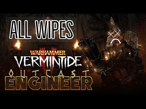 Every Death during my Cata True Solo attempts with Outcast Engineer Vermintide 2