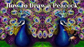 How to draw a Peacock using Procreate on IPad Pro #historyofpeacock #peacockart