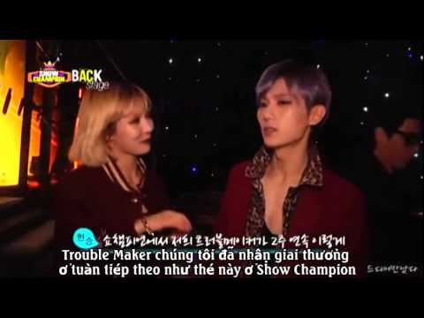 [TMVF][Vietsub] 131123 Trouble Maker cut @MBC MUSIC Show Champion Backstage