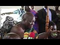 Otumfuo dresses down No 1 Gentleman at Manhyia.