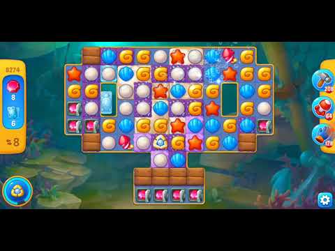 Fishdom. 8274 level no boosters and diamonds - 13 moves (❌ no lightning)