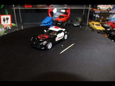 Металлическая машинка Kinsmart 1:36 «2013 SRT Viper GTS (Police)» KT5363WP, инерционная, в коробке