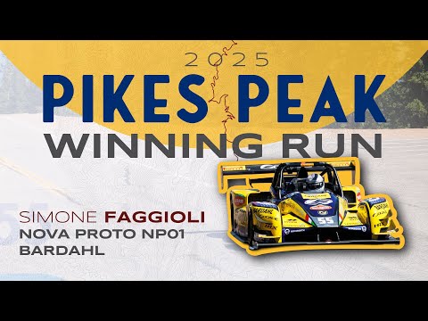 PIKES PEAK WINNING Race Day Onboard 2025 | Simone Faggioli in the Nova Proto NP01 Bardahl