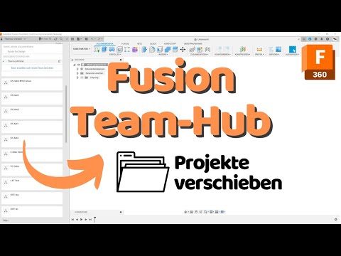 Wie kann ich Projekte in ein Team Hub verschieben - Autodesk Fusion 2024