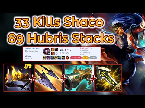 Testing the new Wildarrows with Hubris on Shaco! [League of Legends] Full Gameplay - Infernal Shaco