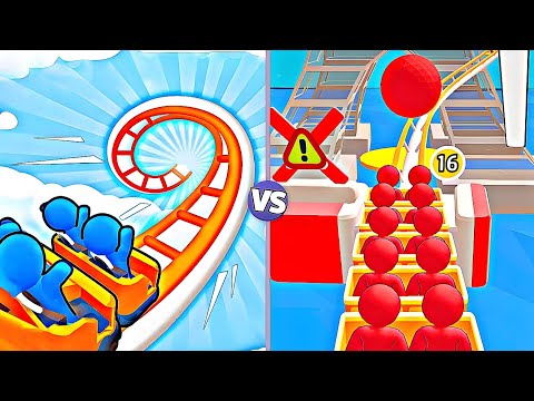 RUNNER COASTER 🎢 GAME 🎮 vs ROLLER COASTER GAMEPLAY ANDROID,IOS"GAMEPLAY