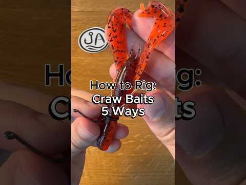 5 Ways to Rig a Craw Bait for Bass Fishing #fishing #fishingtips #bassfishing #howto