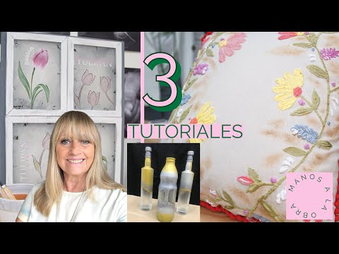 Manos a la Obra 2023 Programa 29 Reciclar Botellas Relieve Textil Almohadones Cuadros Botanicos