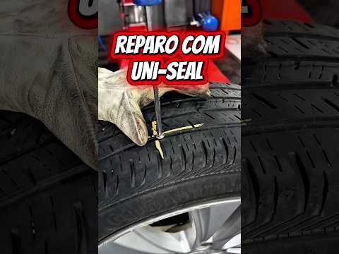 Reparo técnico de pneu com Uni-Seal da Tech