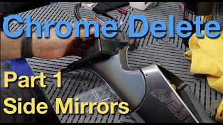 DIY Model 3 Chrome Delete Part 1 - Side Mirror