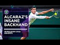 Alcaraz's Insane Wimbledon Backhand ? #shorts