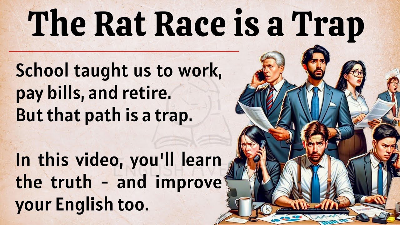 The Rat Race Explained - And How to  Escape It Forever | Graded Reader | English Listening Practice